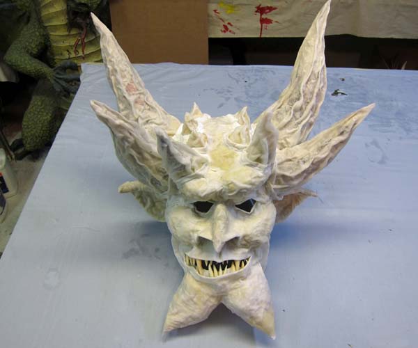paper mache mask-cloth mache