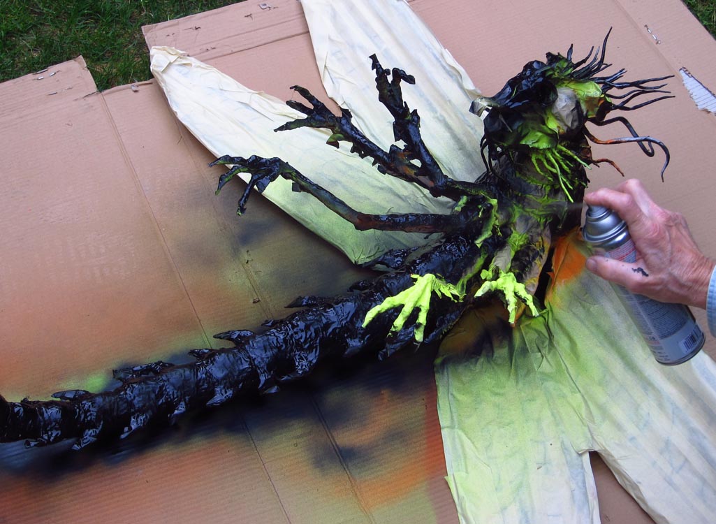 Paper Mache Dragonfly – Done.
